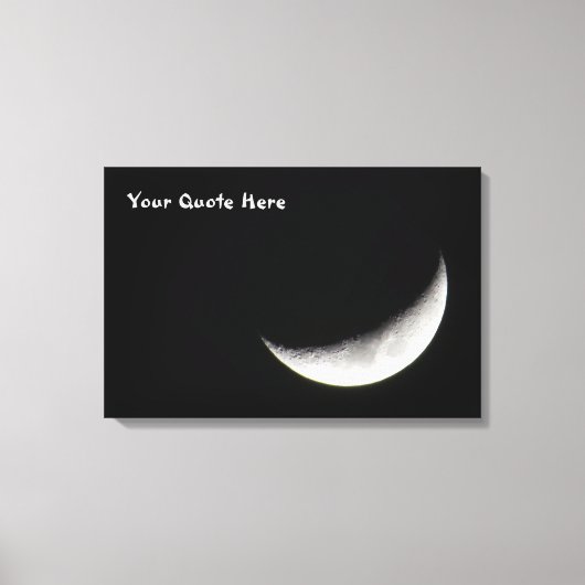 Crescent Moon Canvas Afdruk (Voorkant)