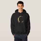 Crescent Moon Cat Kitten Astronomy Creepy Night Hoodie (Voorkant volledig)