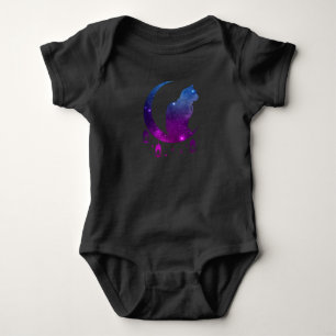 Crescent Moon Cat Mystical Pastel Gothic Spirituee Romper