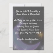 Crescent Moon Cats in Love Gold Star Weddenschap Kaart (Achterkant)