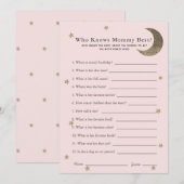 Crescent Moon die de roze kaart van het spel van d (Voorkant / Achterkant)