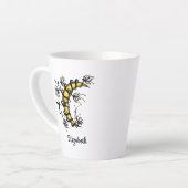 Crescent Moon die in de de stijlnaam van het Tatto Latte Mok (Linkerhoek)