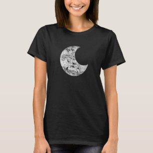 Crescent Moon Distress  uiterlijk T-shirt