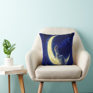 Crescent Moon Dreamer-Sierkussen Kussen