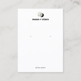 Crescent Moon Earring Jewelry Display Holder Visitekaartje