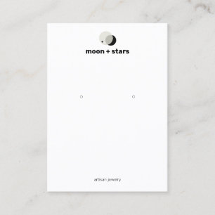 Crescent Moon Earring Jewelry Display Holder Visitekaartje