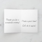 Crescent Moon en Great Blue Heron Kaart (Binnen)