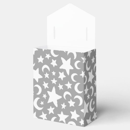 Crescent Moon en Stars Bedankdoosjes (Geopend)