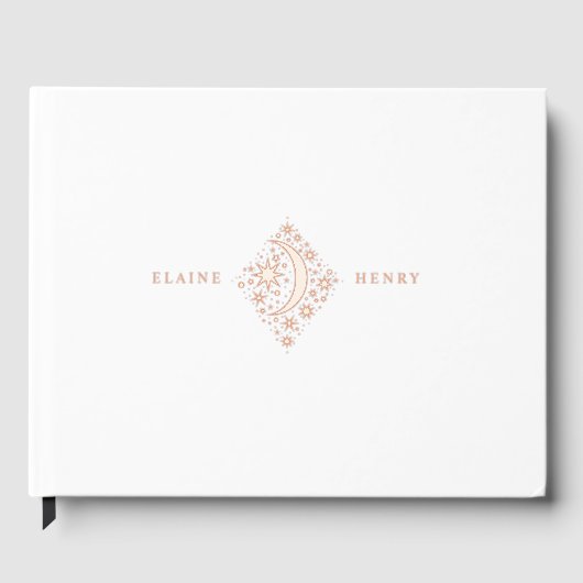 Crescent Moon en Stars Gastenboek (Voorkant)