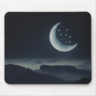 Crescent Moon en Stars Muismat