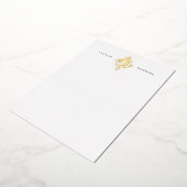 Crescent Moon en Stars Persoonlijke Stationery Folie Uitnodiging (Gedraaid)