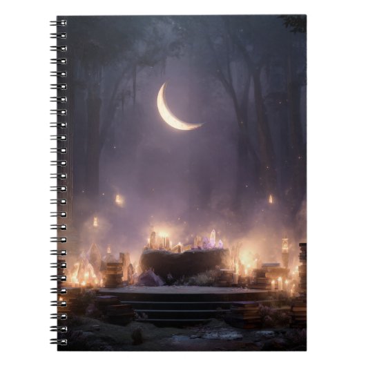 Crescent Moon Enchanted Altar Notitieboek (Voorkant)