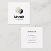 Crescent Moon Energy Reiki Practitioner Vierkante Visitekaartje (Voorkant / Achterkant)