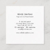 Crescent Moon Energy Reiki Practitioner Vierkante Visitekaartje (Achterkant)