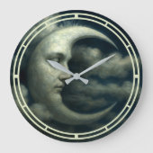 Crescent Moon Face Grote Klok (Voorkant)