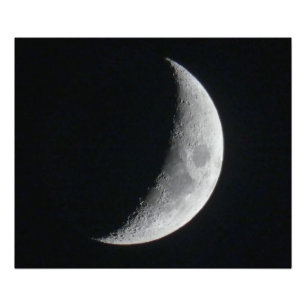 Crescent Moon Foto Afdruk