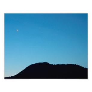 Crescent moon foto afdruk
