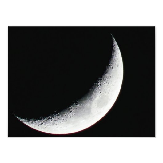 Crescent Moon Foto Afdruk (Voorkant)