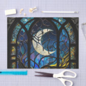 Crescent Moon Glas in lood Tissuepapier (Craft)