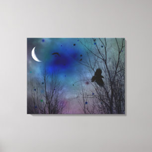 Crescent Moon Glow Canvas Afdruk