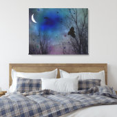 Crescent Moon Glow Canvas Afdruk (Insitu (Slaapkamer))