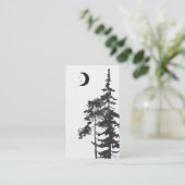 *~* Crescent Moon Gold Moon Beams Trears Stars Visitekaartje (Staand voorkant)