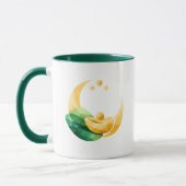Crescent Moon Gold Pot St. Patrick's Day Mug Mok (Links)