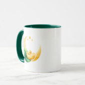 Crescent Moon Gold Pot St. Patrick's Day Mug Mok (Voorkant links)