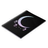 Crescent Moon Gothic Spiritueel Pastel Gothic Notitieboek (Linkerzijde)