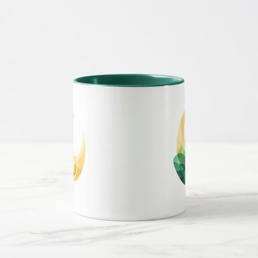 Crescent Moon Gouden Pot St. Patrick's Day Mok (Midden)