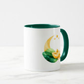 Crescent Moon Gouden Pot St. Patrick's Day Mok (Voorkant rechts)