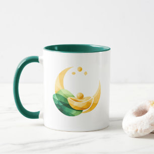 Crescent Moon Gouden Pot St. Patrick's Day Mok