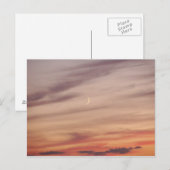 Crescent Moon in Dusk Briefkaart (Voorkant / Achterkant)
