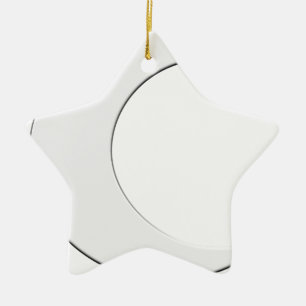 Crescent Moon Keramisch Ornament