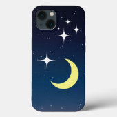 Crescent Moon Met Sterren IPhone geval Case-Mate iPhone Case (Achterkant)