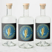 Crescent Moon Moonshine Label Sjabloon Likeurfles Etiket (Flessen)
