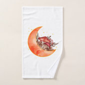 Crescent Moon Mushroom Cottcore Fungi Mycologie Bad Handdoek (Handdoek)