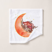Crescent Moon Mushroom Cottcore Fungi Mycologie Bad Handdoek (Wasdoekje)