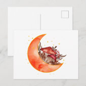 Crescent Moon Mushroom Cottcore Fungi Mycologie Briefkaart (Voorkant / Achterkant)