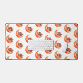 Crescent Moon Mushroom Cottcore Fungi Mycologie Bureaumat (Keyboard & Muis)