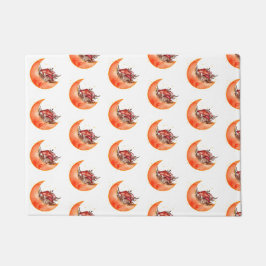 Crescent Moon Mushroom Cottcore Fungi Mycologie Deurmat