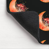 Crescent Moon Mushroom Cottcore Fungi Mycologie Muismat (Hoek)