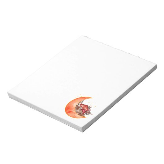 Crescent Moon Mushroom Cottcore Fungi Mycologie Notitieblok (Linkerzijde)