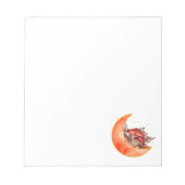 Crescent Moon Mushroom Cottcore Fungi Mycologie Notitieblok (Voorkant)