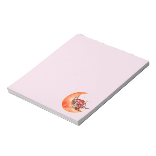 Crescent Moon Mushroom Cottcore Fungi Mycologie Notitieblok (Linkerzijde)