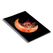 Crescent Moon Mushroom Cottcore Fungi Mycologie Notitieboek (Rechterzijde)