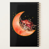 Crescent Moon Mushroom Cottcore Fungi Mycologie Planner (Achterkant)
