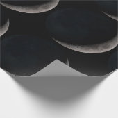 Crescent moon NASA black gift wikkelpapier Cadeaupapier (Hoek)