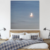 Crescent Moon On a Sealike Sky Canvas Afdruk (Insitu (Slaapkamer))