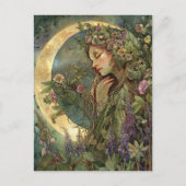 Crescent Moon Ostara Briefkaart (Voorkant)